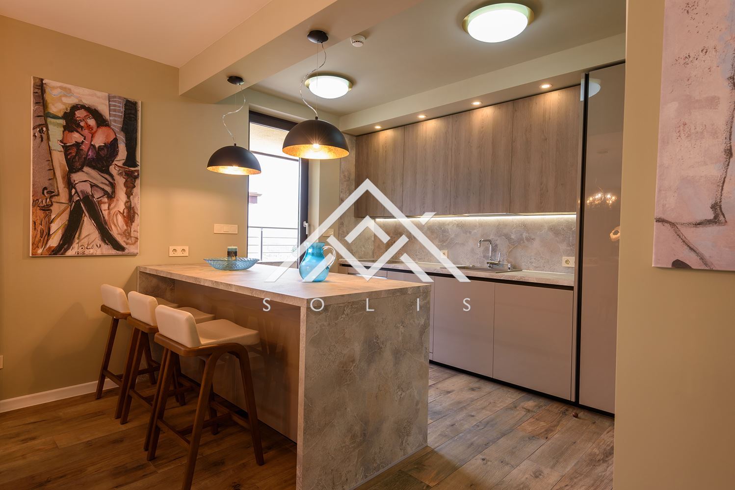 Three-story apartment with parking space for rent in a closed complex in Simeonovo Square - 0
