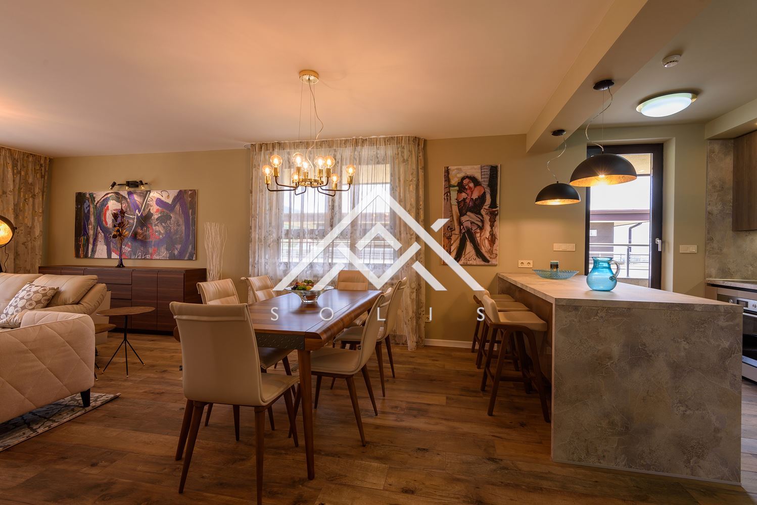 Three-story apartment with parking space for rent in a closed complex in Simeonovo Square - 0