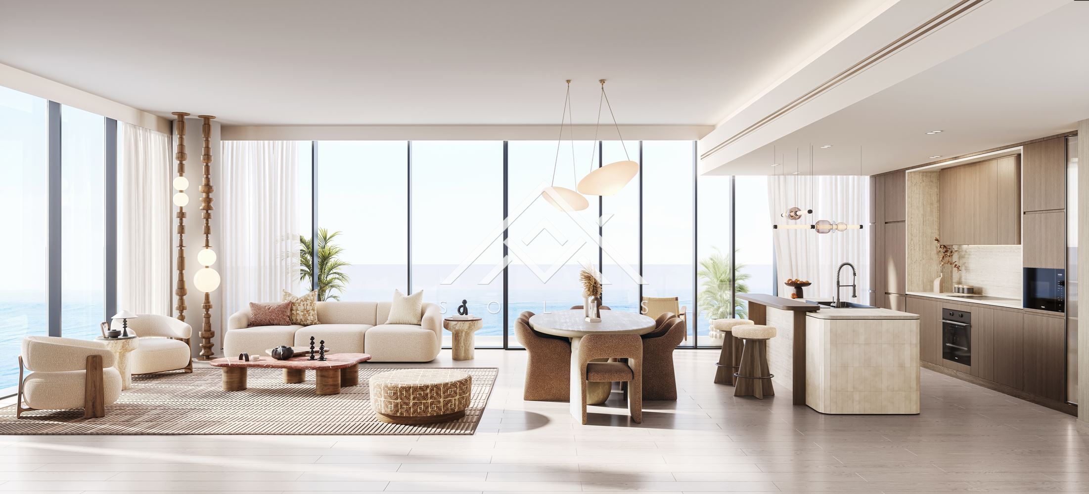 Luxuriously finished two-room property with a parking space in the premium-scale project Costa Mare, Dubai, UAE - 0
