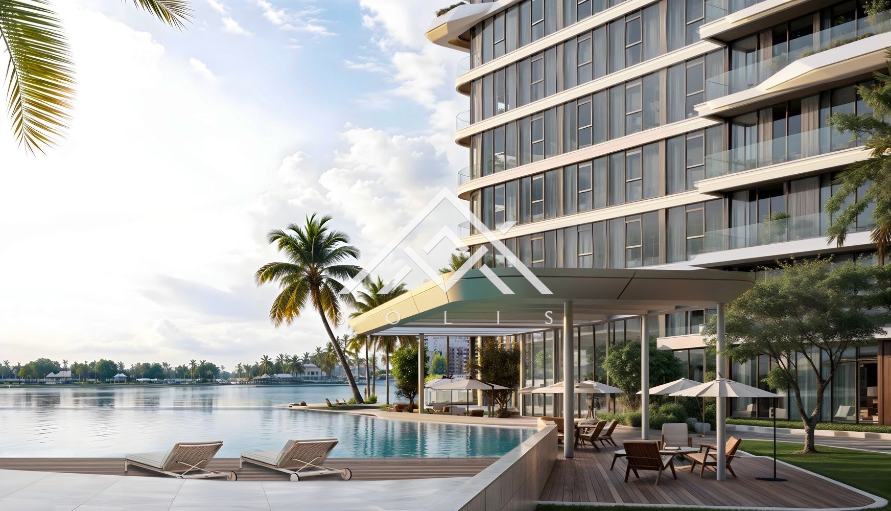 Luxuriously finished two-room property with a parking space in the premium-scale project Costa Mare, Dubai, UAE - 0