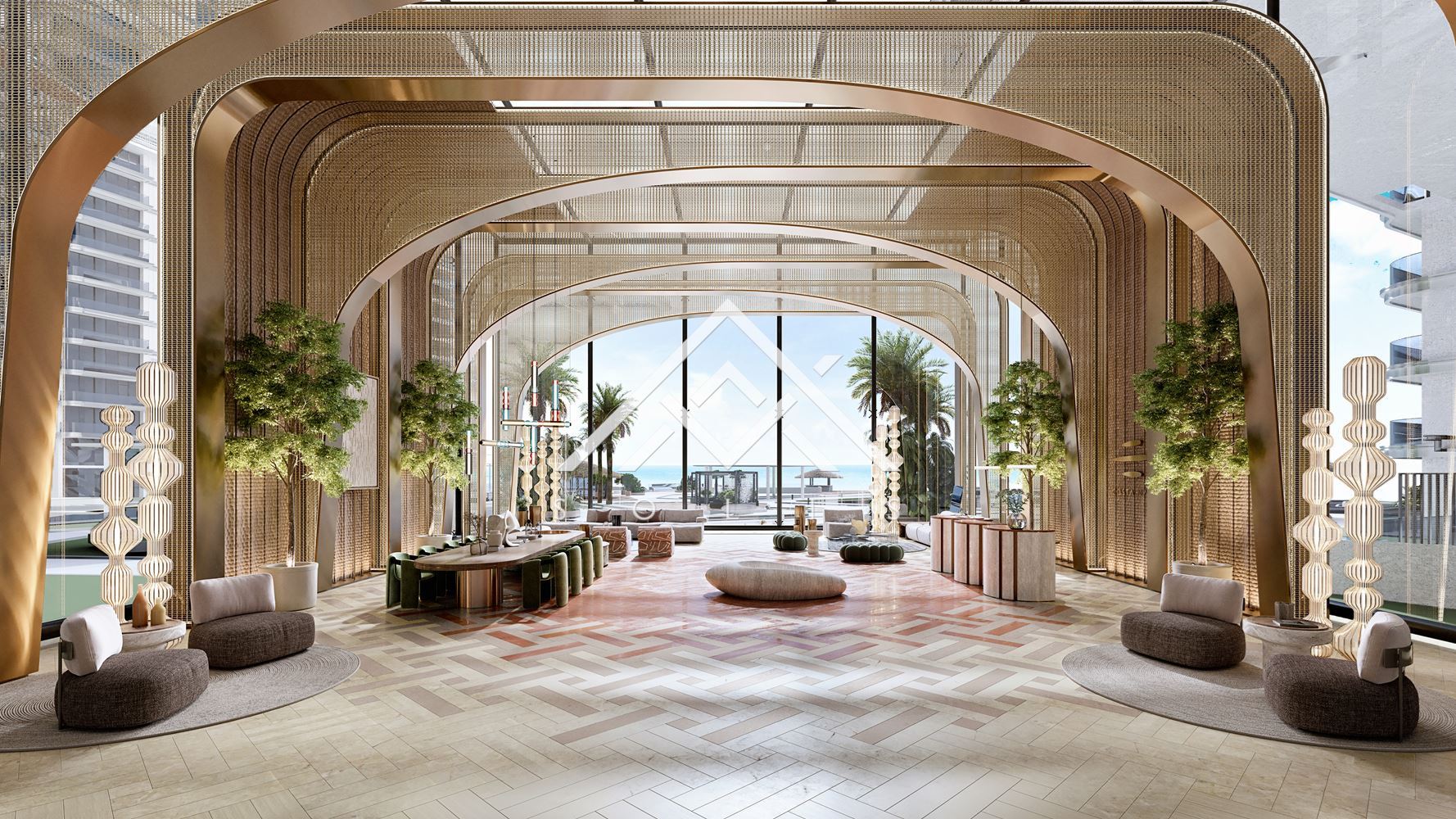 Luxuriously finished two-room property with a parking space in the premium-scale project Costa Mare, Dubai, UAE - 0