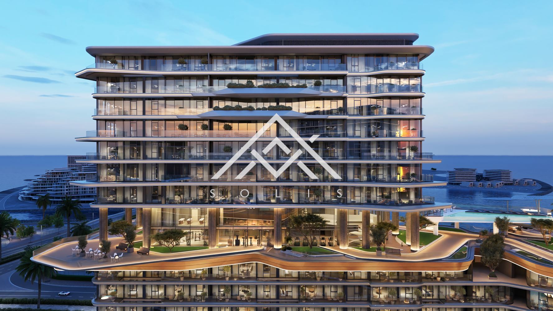 Luxuriously finished two-room property with a parking space in the premium-scale project Costa Mare, Dubai, UAE - 0