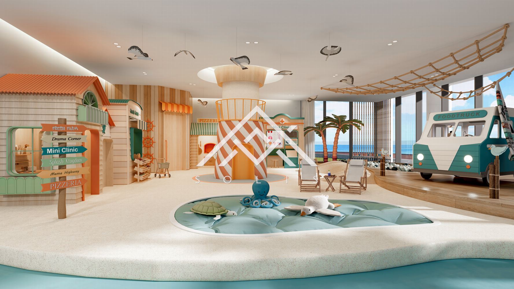 Luxuriously finished two-room property with a parking space in the premium-scale project Costa Mare, Dubai, UAE - 0