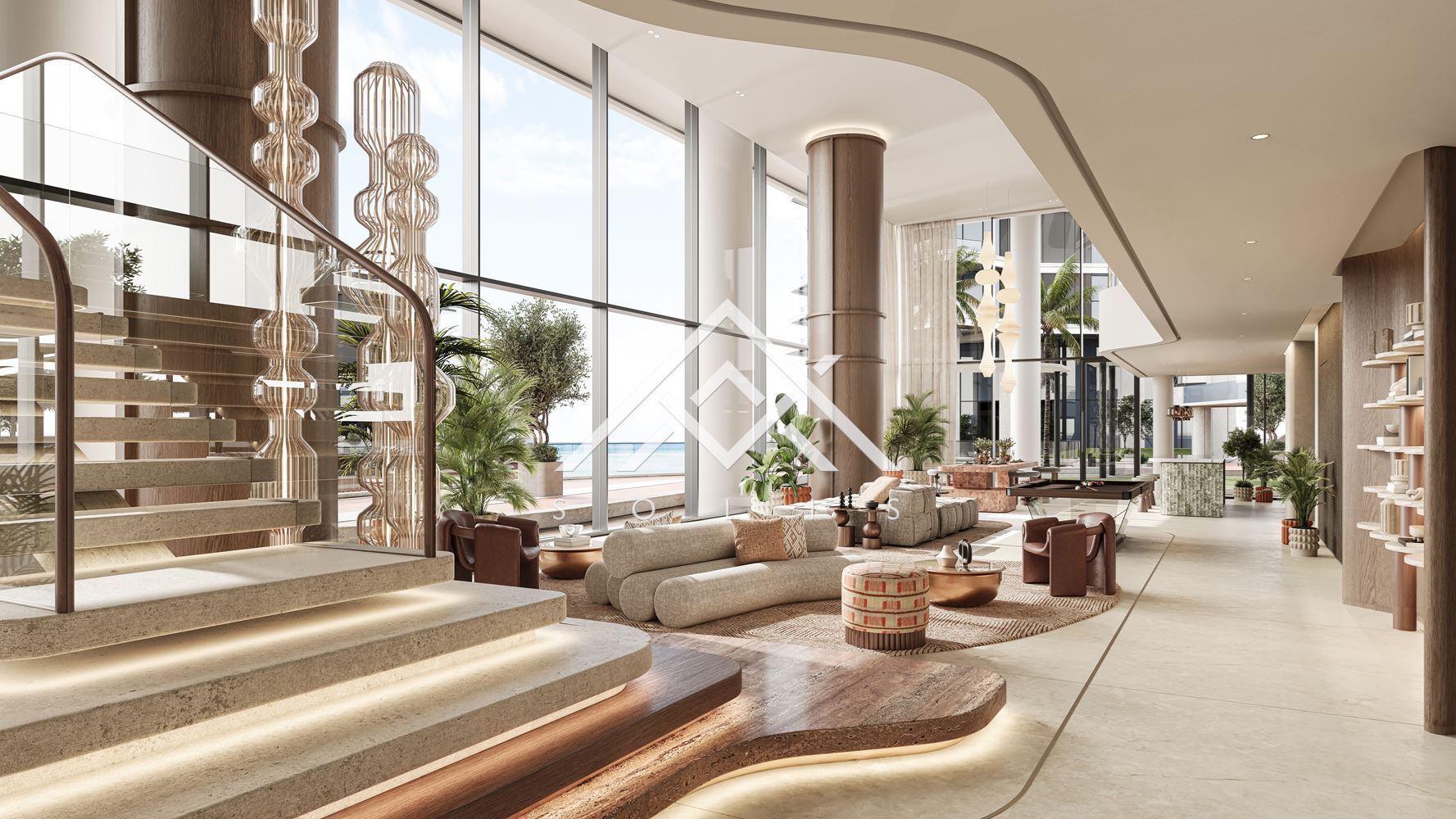 Luxuriously finished two-room property with a parking space in the premium-scale project Costa Mare, Dubai, UAE - 0