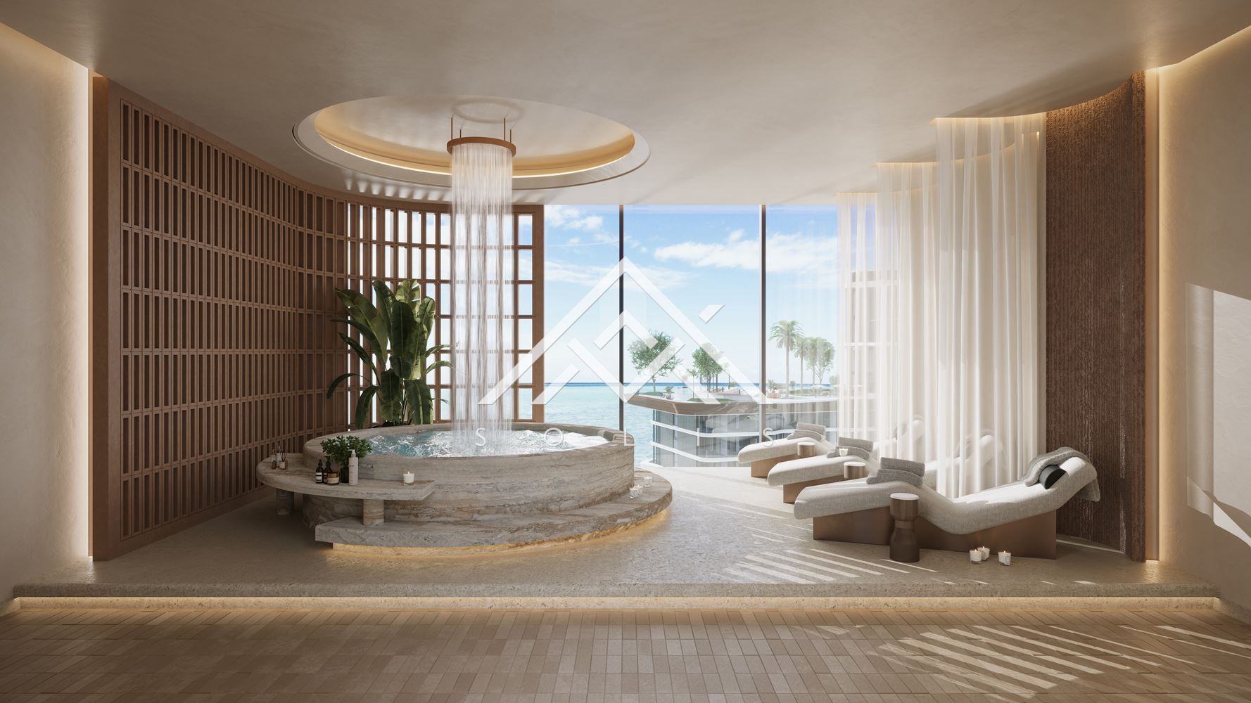 Luxuriously finished two-room property with a parking space in the premium-scale project Costa Mare, Dubai, UAE - 0