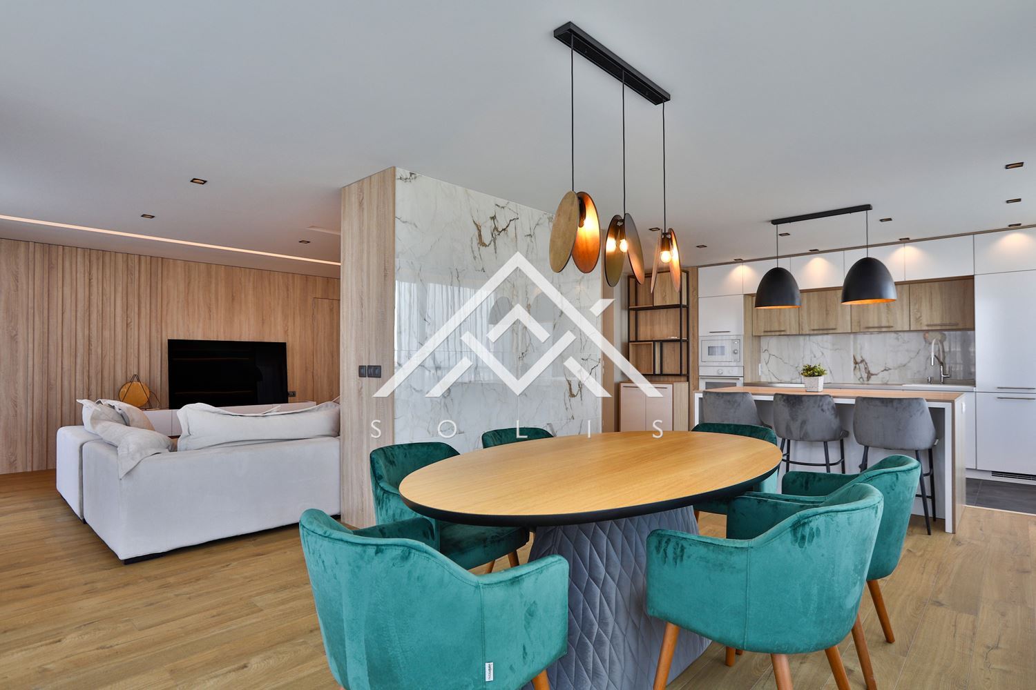 Designer four bedroom apartment with two parking spaces for rent in Residence Park Sofia - 0