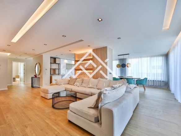 Designer four bedroom apartment with two parking spaces for rent in Residence Park Sofia - 0