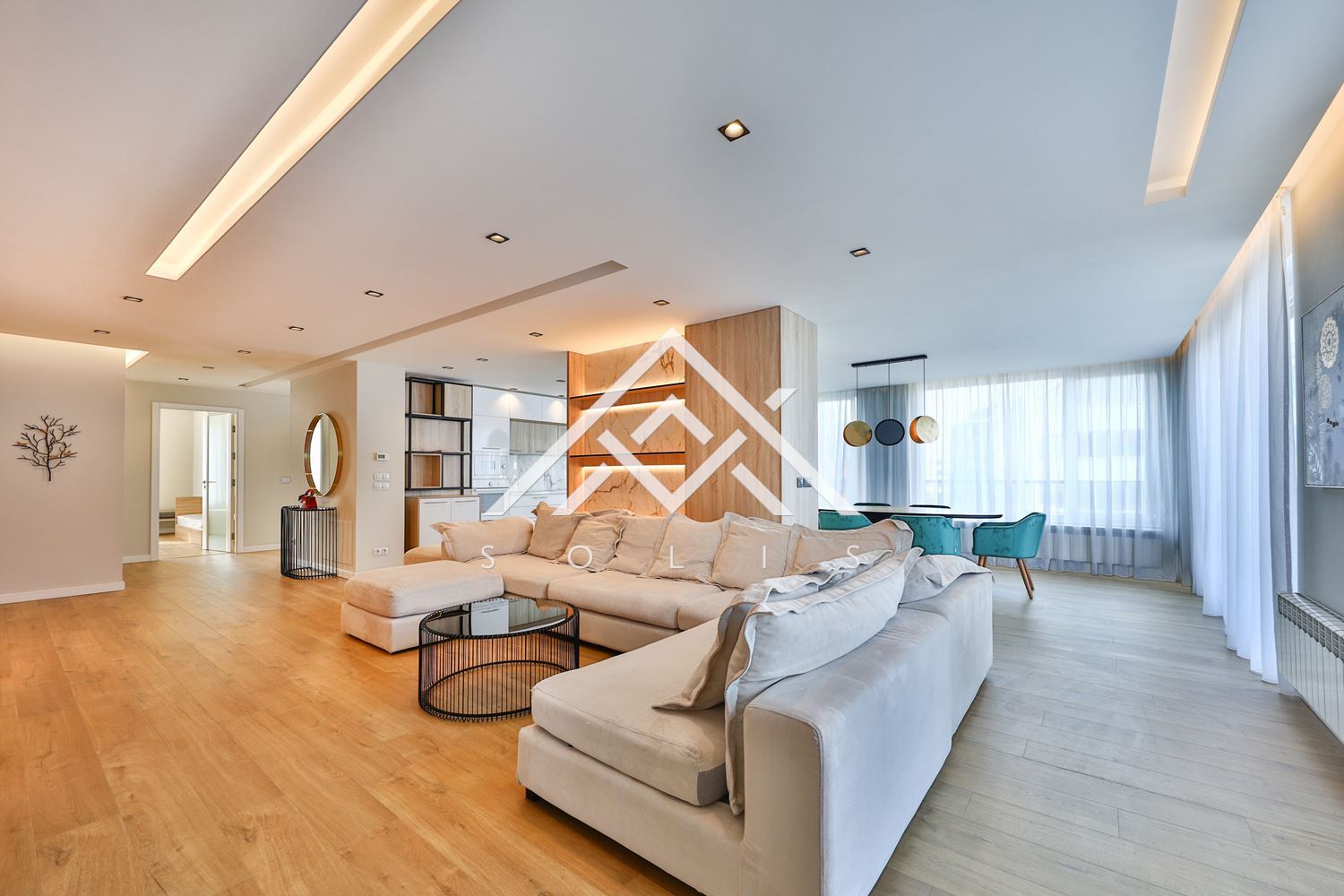 Designer four bedroom apartment with two parking spaces for rent in Residence Park Sofia - 0