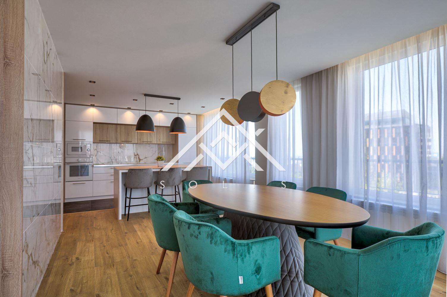 Designer four bedroom apartment with two parking spaces for rent in Residence Park Sofia - 0