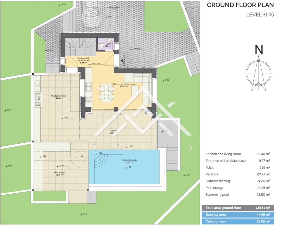 וילות על חוף הים עם בריכת אינסוף ונוף פנורמי במתחם של שישה בתים, סיטוניה, חלקידיקי-0 וילות על הים עם בריכת אינסוף ונוף פנורמי במתחם של שישה בתים, סיטוניה, חלקידיקי - 0