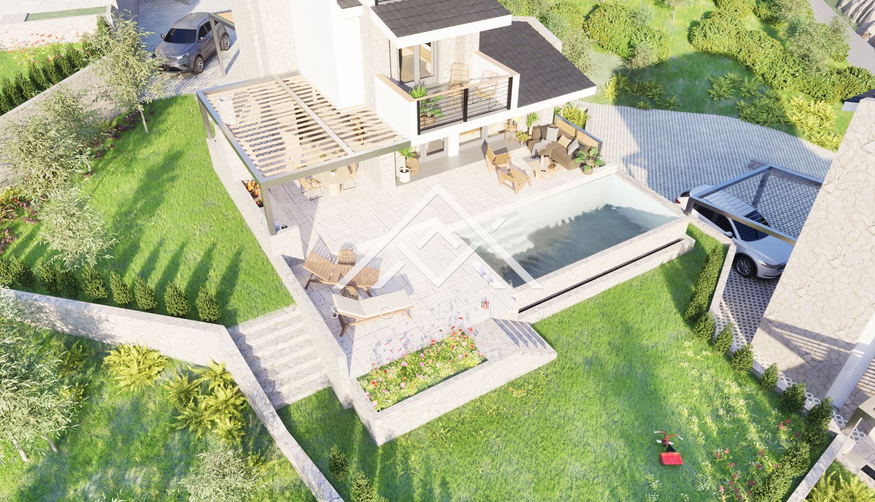 וילות על חוף הים עם בריכת אינסוף ונוף פנורמי במתחם של שישה בתים, סיטוניה, חלקידיקי-0 וילות על הים עם בריכת אינסוף ונוף פנורמי במתחם של שישה בתים, סיטוניה, חלקידיקי - 0